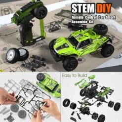 DIY 1/18 Remote Control Car 2.4G Off-road Short Truck Educational Assembly Toys -Children Toys Sale 81QOBaJ1gzL