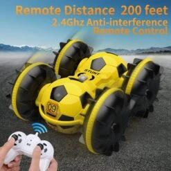 Amphibious RC Car Football 4WD Stunt Remote Control Car 100% Waterproof Toys For Kids -Children Toys Sale 81r75xKGfTL