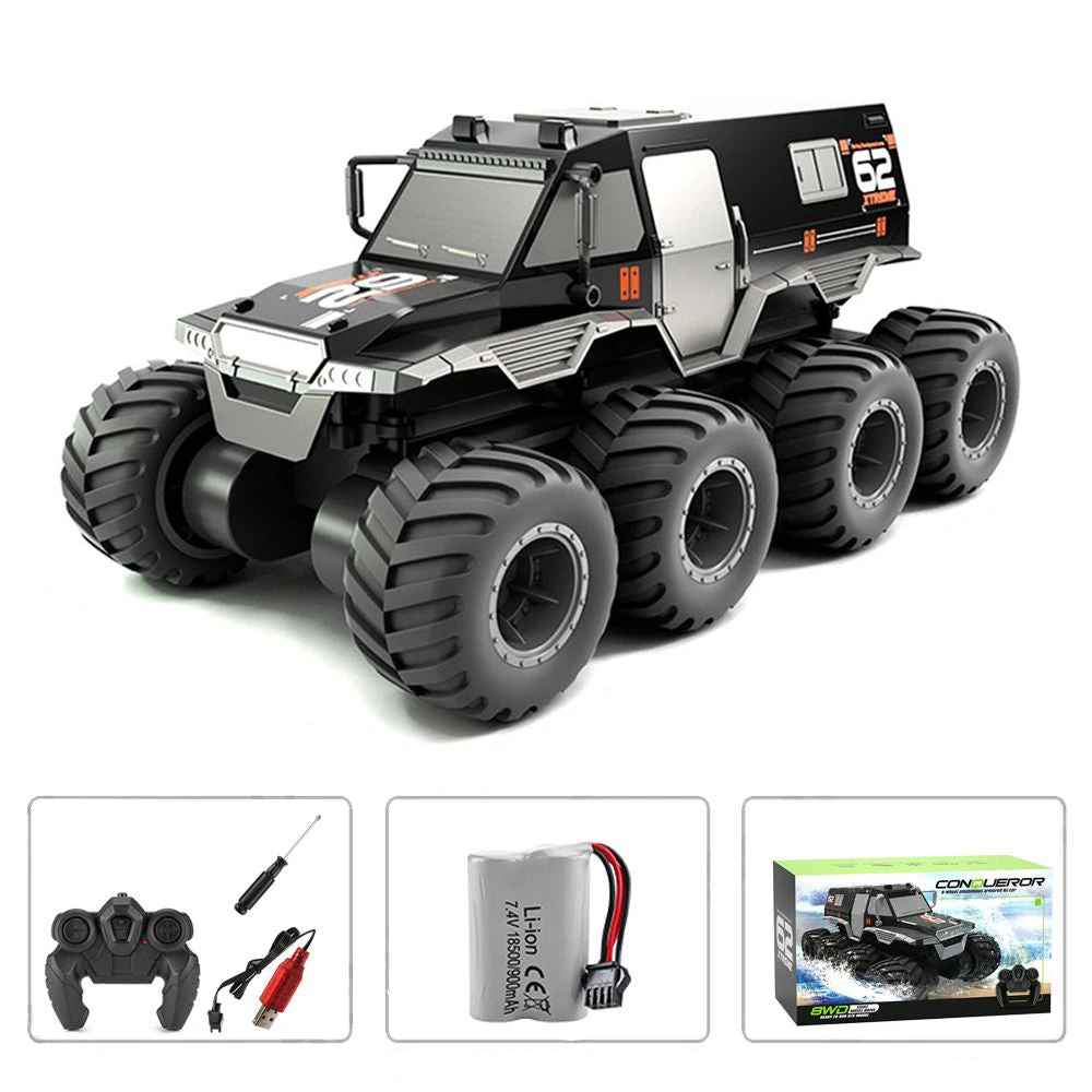 1/12Amphibious RC Car 8WD Off-Road Waterproof RC Truck Boys All Terrain Remote Control Car RC Toys 2 1/12Amphibious RC Car 8WD Off-Road Waterproof RC Truck Boys All Terrain Remote Control Car RC Toys - Image 2