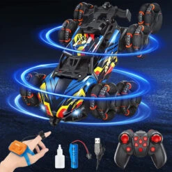 8WD Remote Control Car 2.4G Drift Stunt RC Car Double-Sided Climbing Car With Spray & Light -Children Toys Sale 8WD Remote Control Drift Stunt Car 2