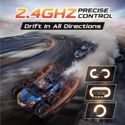 8WD Remote Control Car 2.4G Drift Stunt RC Car Double-Sided Climbing Car With Spray & Light -Children Toys Sale 8WD Remote Control Drift Stunt Car 5