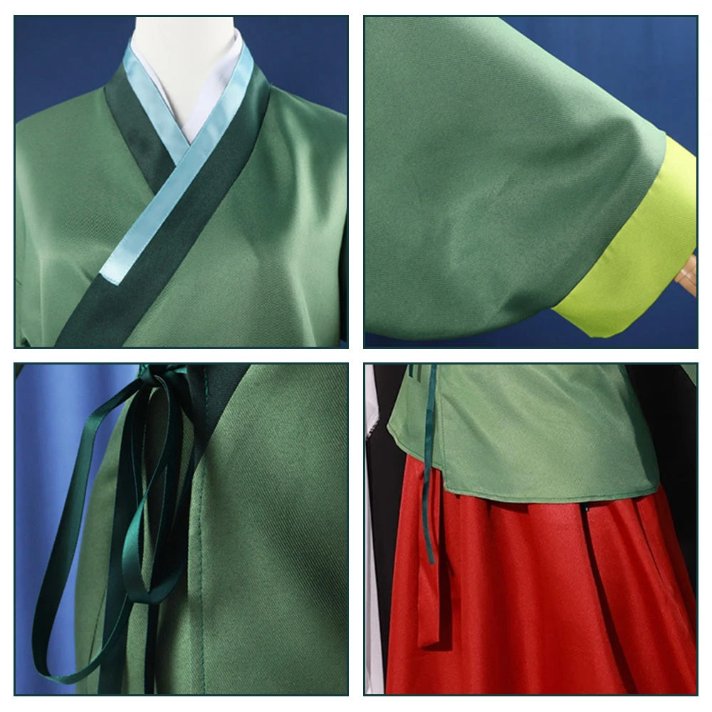 Adult The Apothecary Diaries Maomao Costume Tops Skirt And Accessories Full Set 7 Adult The Apothecary Diaries Maomao Costume Tops Skirt And Accessories Full Set - Image 7