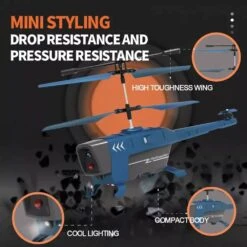 RC Helicopter Sensing Remote Control Aircraft Intelligent Obstacle Dual Control Kids Interactive Toys -Children Toys Sale A 04