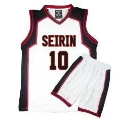 Kuroko's Basketball Jersey SEIRIN School White Vest And Shorts Number 10 11 4 5 6 7 8 9