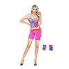 80s Workout Costume Pink Cosplay Clothes With Visor Kids And Adults Roller Blade Costume