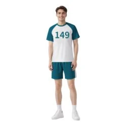 Summer Players Cosplay Tee And Shorts Set 2-Pieces Daily Wear Outfit -Children Toys Sale Adult squid game costume shirt 3