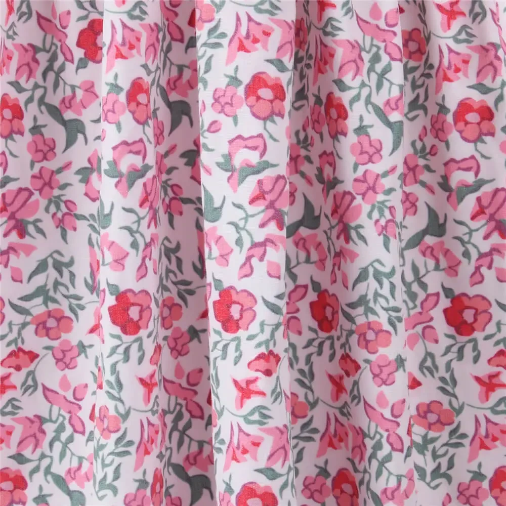 Women's Barbara Maitland Costume Pink Floral Dress For Ghost Barbara Cosplay Dress Up 8 Women's Barbara Maitland Costume Pink Floral Dress For Ghost Barbara Cosplay Dress Up - Image 8