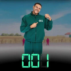 Adult Player Tracksuit Costume Set Game 2 Cosplay Green Jacket And Pants 16 Adult Player Tracksuit Costume Set Game 2 Cosplay Green Jacket And Pants -Children Toys Sale Adult Squid Game Tracksuit Costume 4