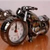 Super Cool Motorcycle Alarm Clock Watch Shape Creative Retro Gifts