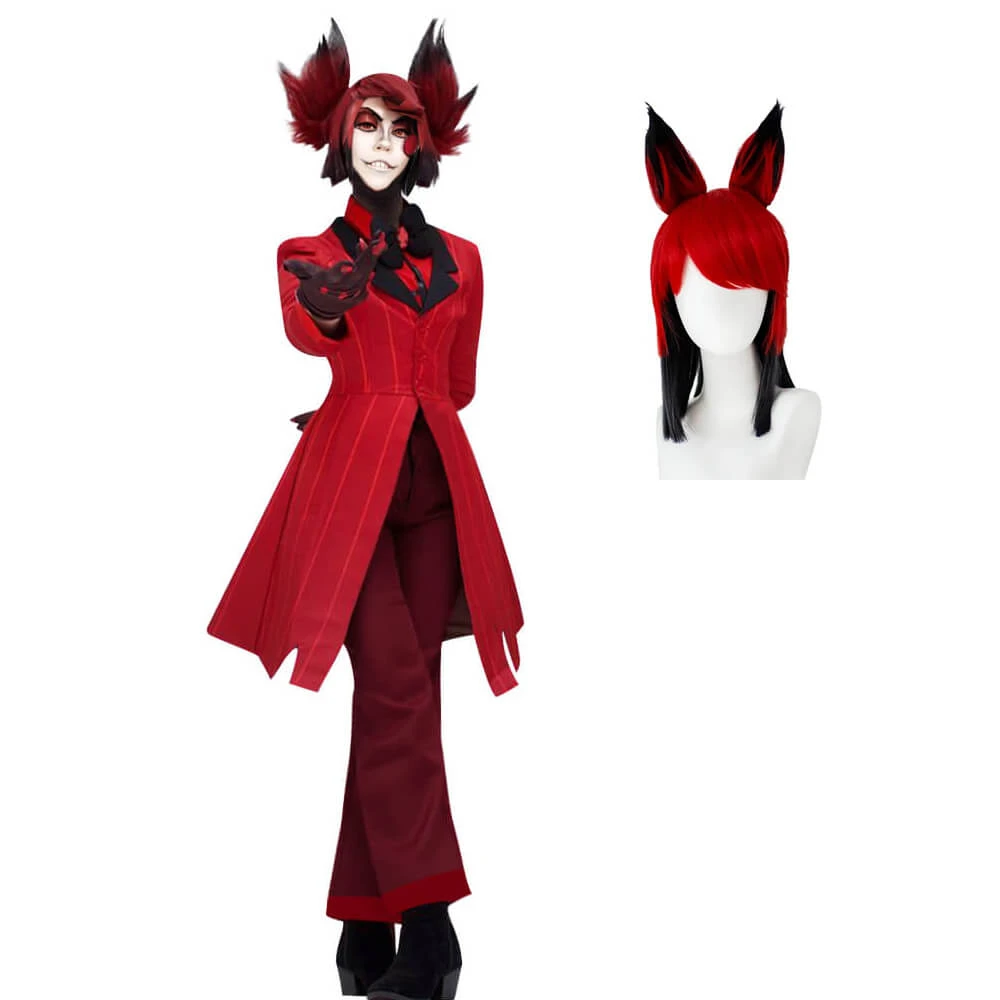 Adult Alastor Costume Hazbin Hotel Cosplay Outfit Radio Demon Cosplay Full Set For Halloween Carnival 2 Adult Alastor Costume Hazbin Hotel Cosplay Outfit Radio Demon Cosplay Full Set For Halloween Carnival - Image 2