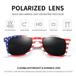 Classic 4th Of July Flag Sunglasses Men Women Fashion Independence Day Accessories -Children Toys Sale AmericanFlagSunglasses 05
