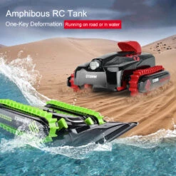 Kids Amphibious RC Tank 360° Drift Stunt Remote Control Tank Deformation Crawler Waterproof Remote Control Toys -Children Toys Sale AmphibiousRCTank 2