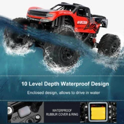 Amphibious RC Car 100% Waterproof Off-Road Monster Vehicle 2.4GH Remote Control Truck -Children Toys Sale Amphibous RC CAR 100 WATERPROOF