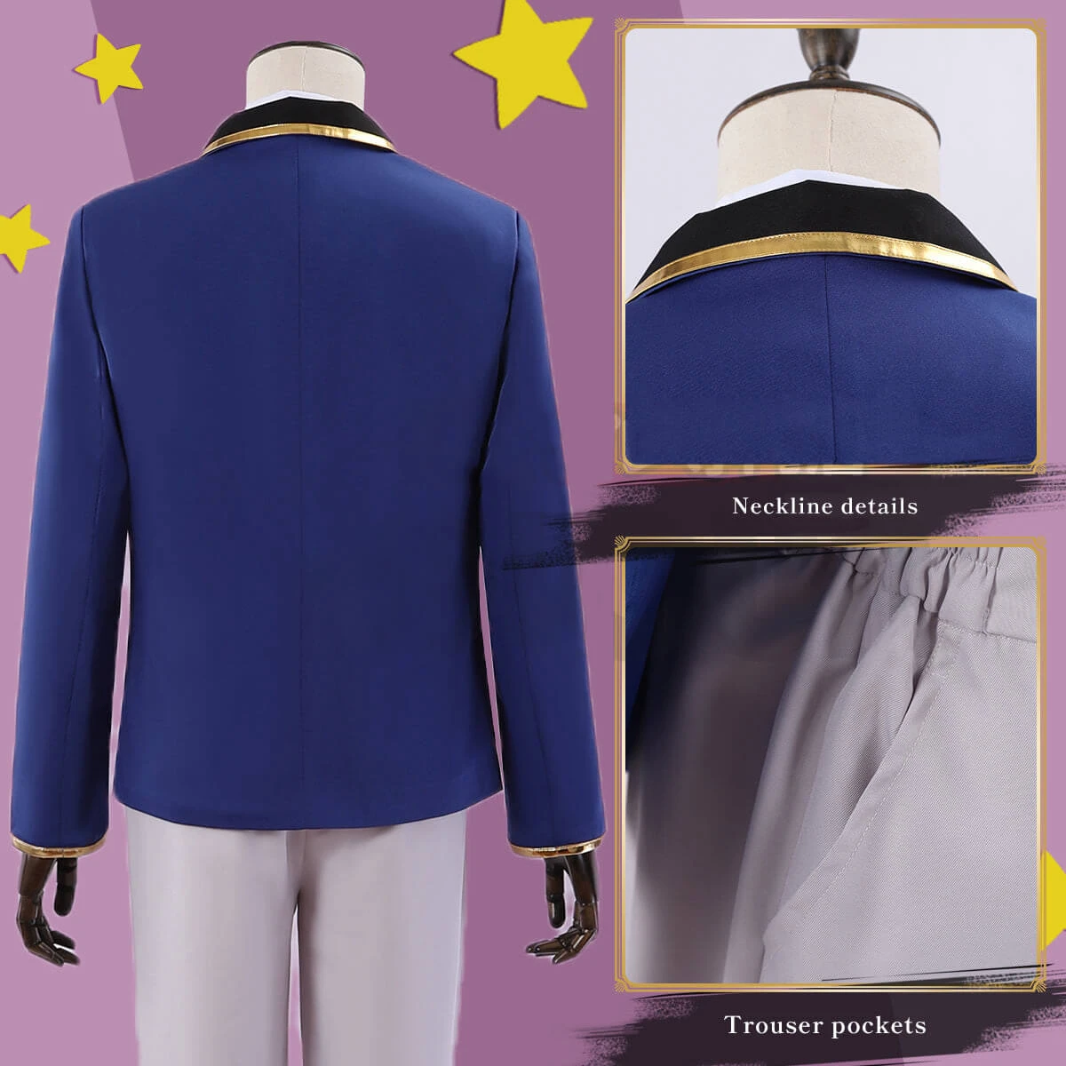 Aqua Hoshion Cosplay Costume Aqua Uniform Full Set Oshi No Ko Outfit For Youth Adults 4 Aqua Hoshion Cosplay Costume Aqua Uniform Full Set Oshi No Ko Outfit For Youth Adults - Image 4