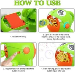 Kids Bubble Toy Little Monster Bubble Maker Automatic Rechargeable Bubble Toy Protable -Children Toys Sale AutomaticBubbleMachine 14
