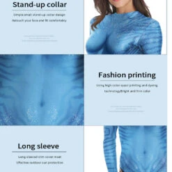 Women Neytiri Sexy Long Sleeve One-piece Swimwear -Children Toys Sale Avatar women swimsuit 2