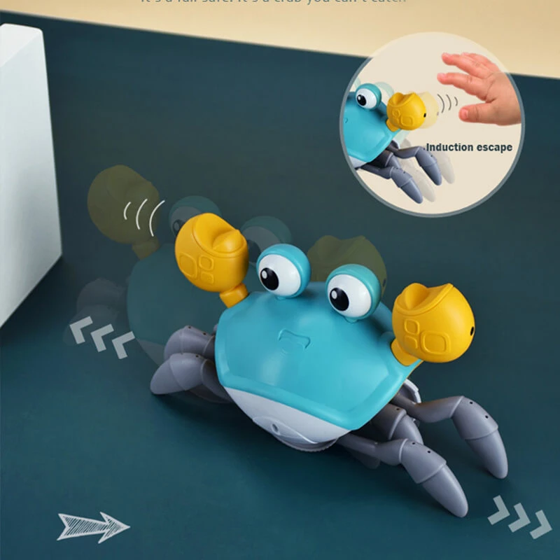 Baby Kids Bathing Shower Crab Automatically Avoid Obstacle Crawling Musical Beach Toys 3 Baby Kids Bathing Shower Crab Automatically Avoid Obstacle Crawling Musical Beach Toys - Image 3