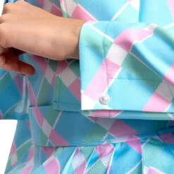 Movie Plaid Blue Dress Margot Robbie Cosplay Costume Party Vacation Halloween Costume -Children Toys Sale Barbie Costume Margot Robbie Blue Coat Dress 3