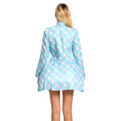 Movie Plaid Blue Dress Margot Robbie Cosplay Costume Party Vacation Halloween Costume -Children Toys Sale Barbie Costume Margot Robbie Blue Coat Dress 5
