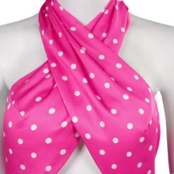 Margot Robbie Sparkling Pink Dress Barbara Day To Night Outfit Carnival Party Cosplay Costume -Children Toys Sale Barbie Movie Margot Robbie Dress 1