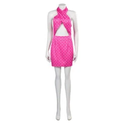 Margot Robbie Sparkling Pink Dress Barbara Day To Night Outfit Carnival Party Cosplay Costume -Children Toys Sale Barbie Movie Margot Robbie Dress 6
