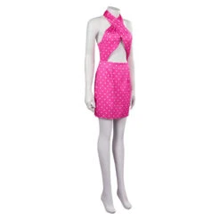Margot Robbie Sparkling Pink Dress Barbara Day To Night Outfit Carnival Party Cosplay Costume -Children Toys Sale Barbie Movie Margot Robbie Dress 7