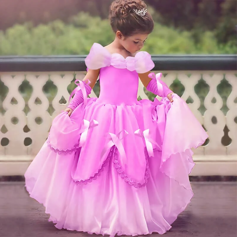 Princess Belle Dress Halloween Costume Party Ball Gown Dress 4 Princess Belle Dress Halloween Costume Party Ball Gown Dress - Image 4