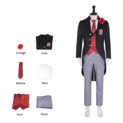 Adult Edoga Redomondo Costume Public School Uniform Suit Dress Up Party Outfit -Children Toys Sale Black Butler Public School Edoga Redomondo cosplay costume 10