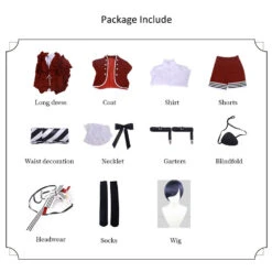 Adult Ciel Phantomhive Costume Ciel Red Party Dress Cosplay Costume Full Set 16 Adult Ciel Phantomhive Costume Ciel Red Party Dress Cosplay Costume Full Set -Children Toys Sale Black butler Ciel Phantomhive costume 10