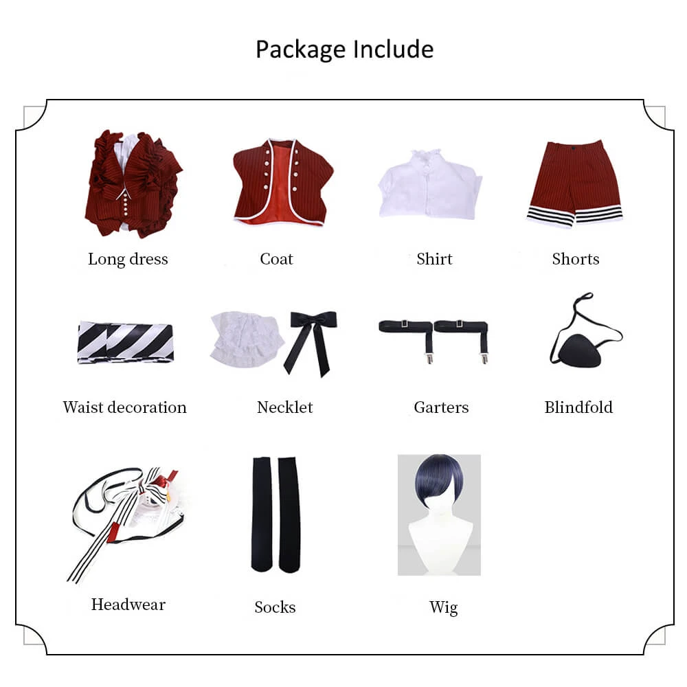 Adult Ciel Phantomhive Costume Ciel Red Party Dress Cosplay Costume Full Set 8 Adult Ciel Phantomhive Costume Ciel Red Party Dress Cosplay Costume Full Set - Image 8