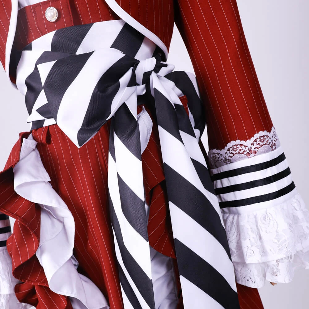 Adult Ciel Phantomhive Costume Ciel Red Party Dress Cosplay Costume Full Set 4 Adult Ciel Phantomhive Costume Ciel Red Party Dress Cosplay Costume Full Set - Image 4