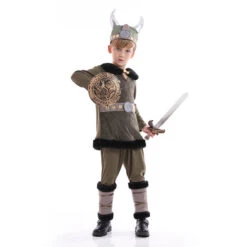 Boys Viking Costume Historical Norse Warrior Medieval Outfit For Kids Halloween Cosplay Party -Children Toys Sale Boys Viking Costume 1