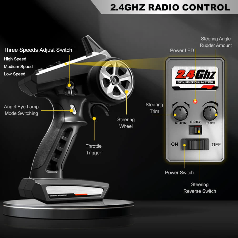 High Speed Brushless RC Racing Car 1/14 Fast RTR Off-Road Truck Electric Powered Remote Control Car 9 High Speed Brushless RC Racing Car 1/14 Fast RTR Off-Road Truck Electric Powered Remote Control Car - Image 9