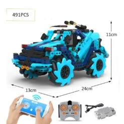 2.4Ghz Climbing Building Blocks Remote Control Car All-terrain Stunt Off-Road 360° Rotate Car -Children Toys Sale BuildingBlocksRCCar 2