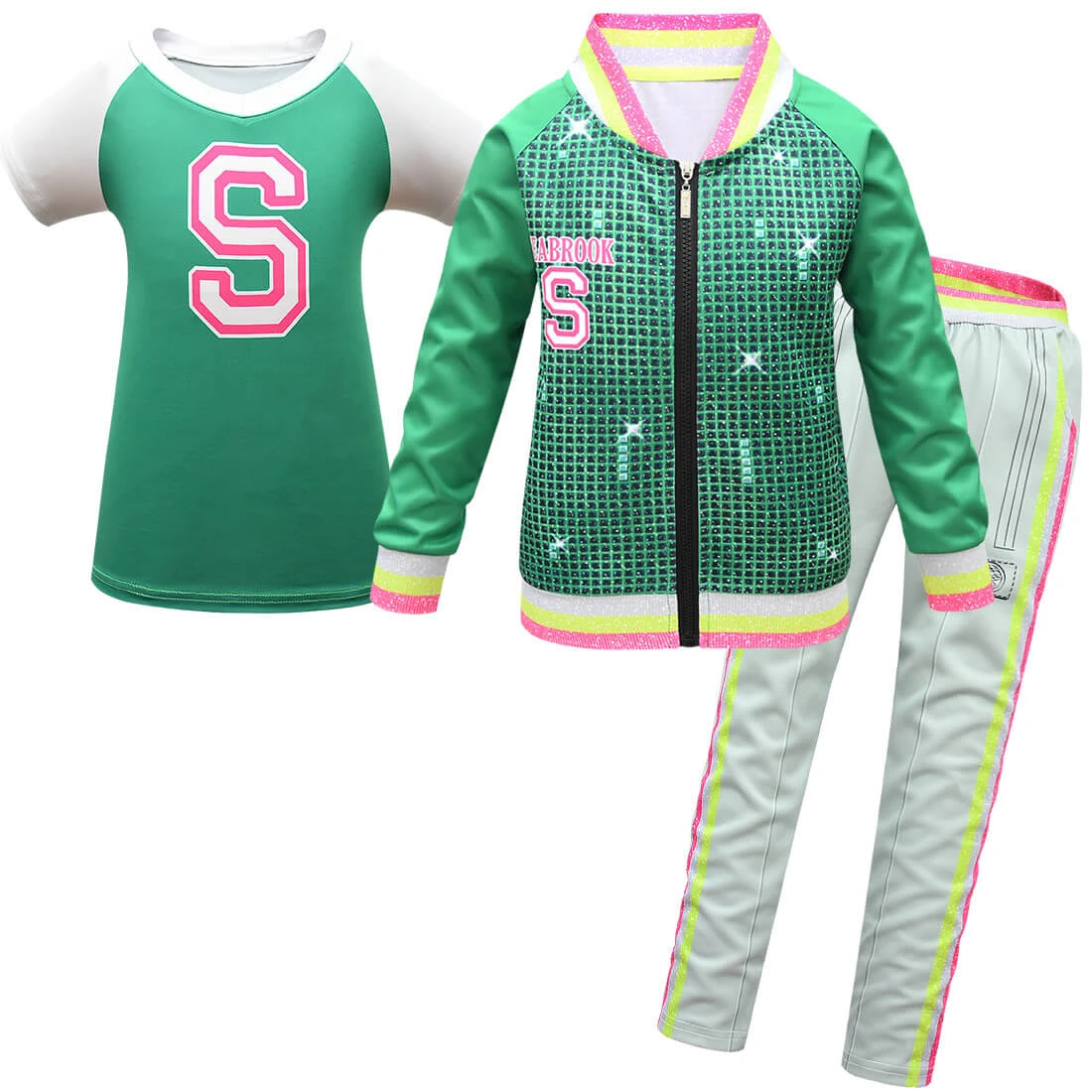 Kids Cheerleaders Costume Zombie Seabrook Bucky Buchanan Cosplay Outfit For Halloween Carnival 3 Kids Cheerleaders Costume Zombie Seabrook Bucky Buchanan Cosplay Outfit For Halloween Carnival - Image 3