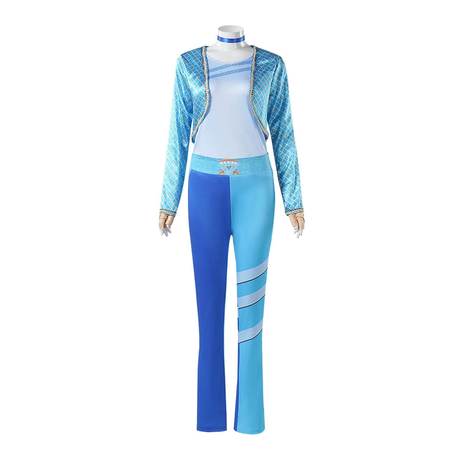 Women Chloe Charming Costume Tops Pants Sweatshirt Gloves And Nechlace Full Set 2 Women Chloe Charming Costume Tops Pants Sweatshirt Gloves And Nechlace Full Set - Image 2