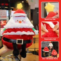 Christmas Stuffed Animals Santa Plush Toy With Removable Hat 21.67inch Singing And Lighting Christmas Dolls 10 Christmas Stuffed Animals Santa Plush Toy With Removable Hat 21.67inch Singing And Lighting Christmas Dolls -Children Toys Sale Christmas Stuffed Animals 8