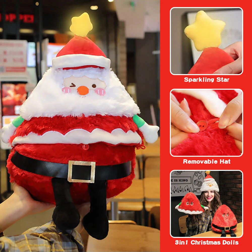 Christmas Stuffed Animals Santa Plush Toy With Removable Hat 21.67inch Singing And Lighting Christmas Dolls 3 Christmas Stuffed Animals Santa Plush Toy With Removable Hat 21.67inch Singing And Lighting Christmas Dolls - Image 3