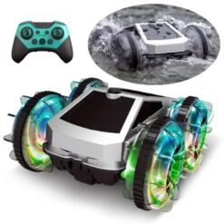 2.4G Amphibious RC Car 360° Stunt Car Colorful Wheel Off-Road Car Children's Toy -Children Toys Sale Colorful Wheel Amphibious RC Car 8