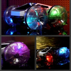 2.4G Amphibious RC Car 360° Stunt Car Colorful Wheel Off-Road Car Children's Toy -Children Toys Sale Colorful Wheel Amphibious RC Car 9