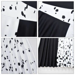 Kids Cruella Costume Fashion Black/White Dress Girls Halloween Costume 19 Kids Cruella Costume Fashion Black/White Dress Girls Halloween Costume -Children Toys Sale Cruella De Vil Costume 2