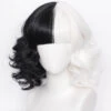 Black And White Wig For Halloween Cosplay