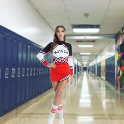 Girls Cheerleader Uniform Custom Cheer Outfit For High School Cheerleading