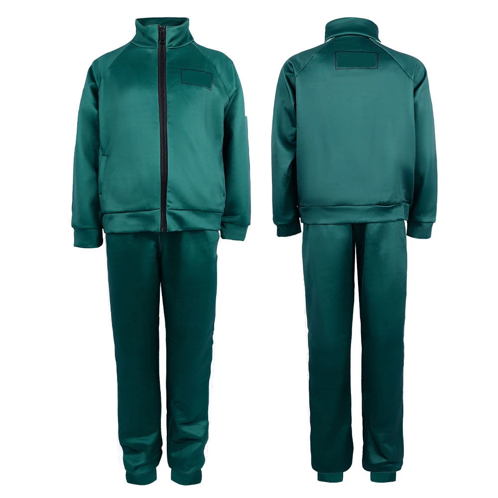 Adult Player Tracksuit Costume Set Game 2 Cosplay Green Jacket And Pants 7 Adult Player Tracksuit Costume Set Game 2 Cosplay Green Jacket And Pants - Image 7