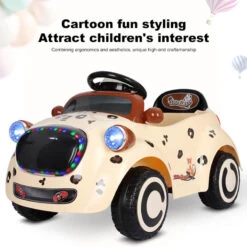 Cute Puppy 6V Electric Ride-on Car Toddler Ride On Car Remote Control With Safe Belt 18 Cute Puppy 6V Electric Ride-on Car Toddler Ride On Car Remote Control With Safe Belt -Children Toys Sale Cute Puppy 6V Electric Car 11