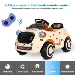 Cute Puppy 6V Electric Ride-on Car Toddler Ride On Car Remote Control With Safe Belt 13 Cute Puppy 6V Electric Ride-on Car Toddler Ride On Car Remote Control With Safe Belt -Children Toys Sale Cute Puppy 6V Electric Car 2