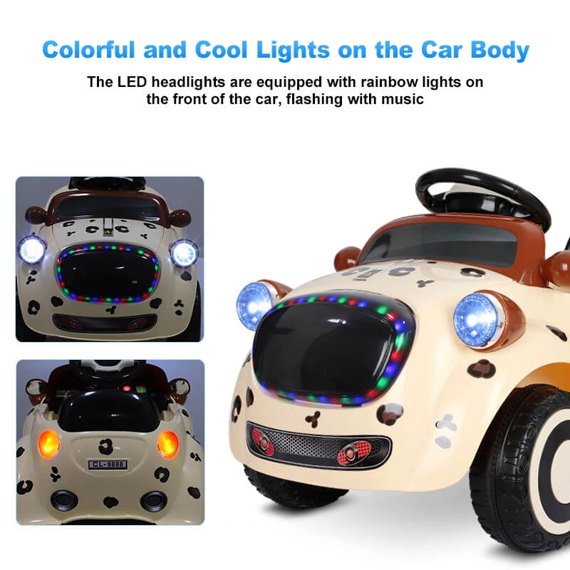 Cute Puppy 6V Electric Ride-on Car Toddler Ride On Car Remote Control With Safe Belt 4 Cute Puppy 6V Electric Ride-on Car Toddler Ride On Car Remote Control With Safe Belt - Image 4