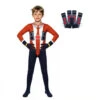 Kids Titan Speaker Man Costume Game Toilet Red Jumpsuit With Mask