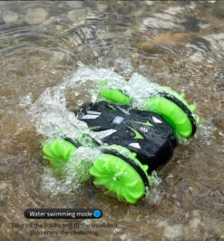 Upgrade Amphibious RC Car 2.4G Double Side Driving Waterproof Stunt Tank Remote Control Vehicle For Boys And Girls -Children Toys Sale D829 04