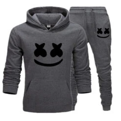 Adult Marsh-mallo Hoodie And Pants DJ Rock Music Party Outfit Set 18 Adult Marsh-mallo Hoodie And Pants DJ Rock Music Party Outfit Set -Children Toys Sale DJ Marshmello Hoodie Pants Winter Adult 4